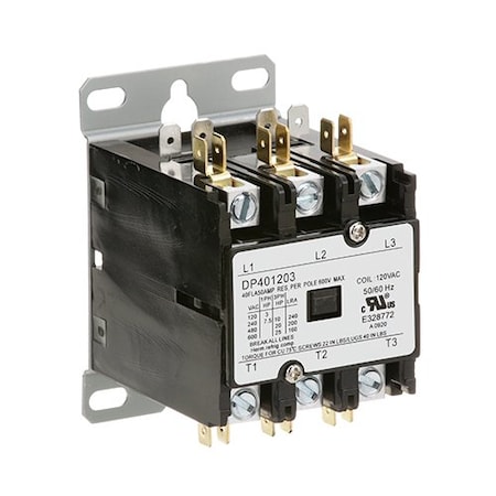CONTACTOR(3 POLE,40 AMP,120V) For Hatco - Part# HT02-01-015
